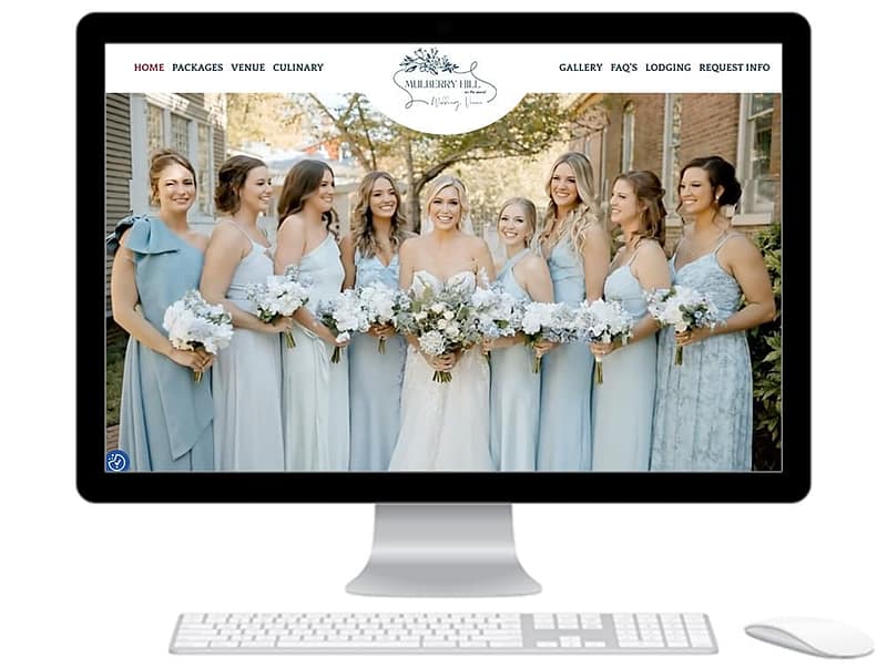 Mulberry Hill On the Sound Wedding Venue Website Design