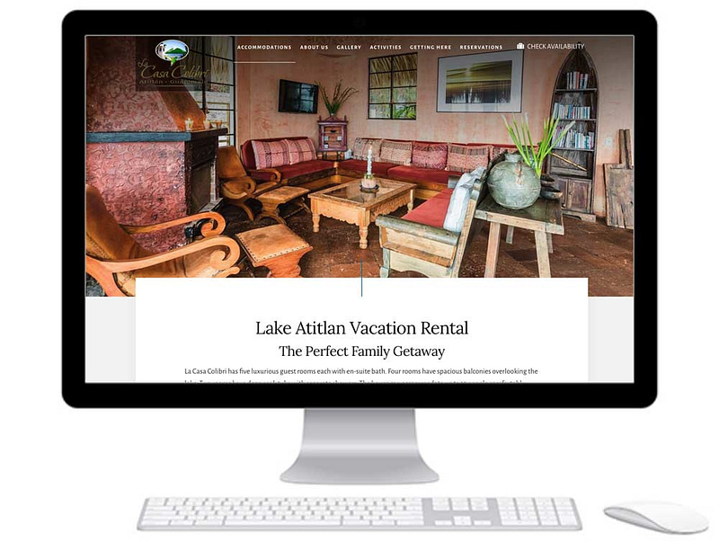 Website Design for Airbnb La Casa Colibri